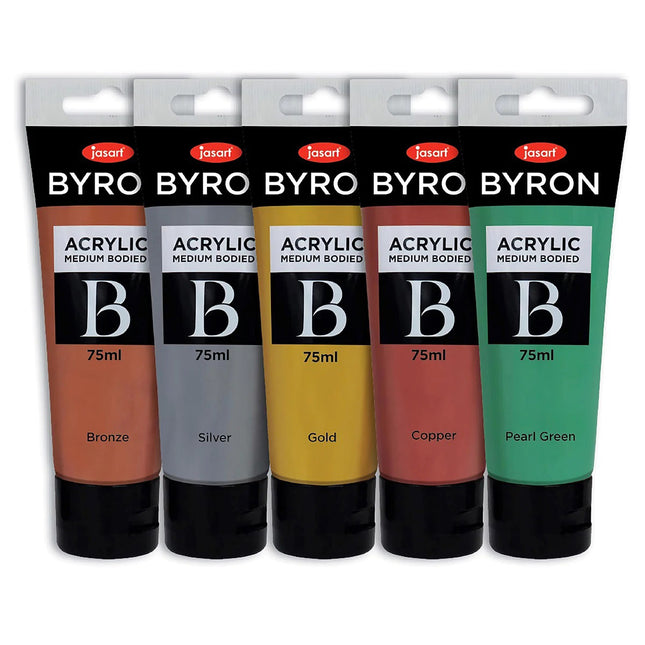 Jasart Byron Acrylic Paint Set - Metallic