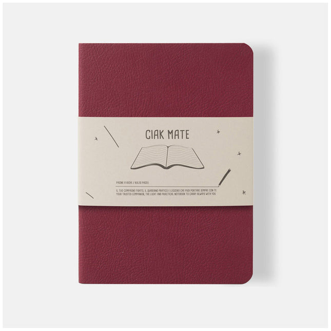 Ciak Mate 12 x 17cm Lined Notebook - Red