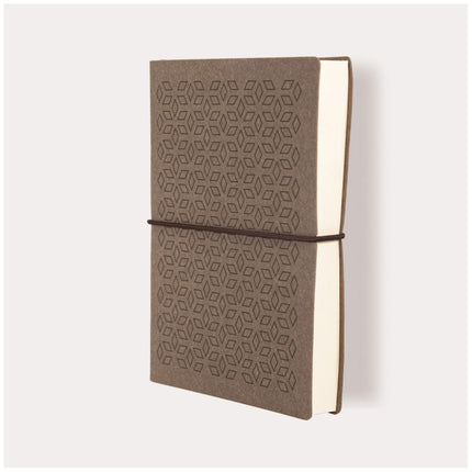 Ciak Vogue 12 x 17cm Lined Notebook - Coffee Rhombus