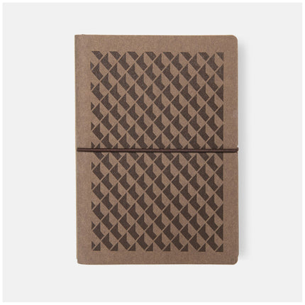 Ciak Vogue 12 x 17cm Lined Notebook - Coffee 3D