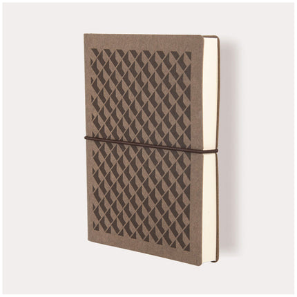 Ciak Vogue 12 x 17cm Lined Notebook - Coffee 3D