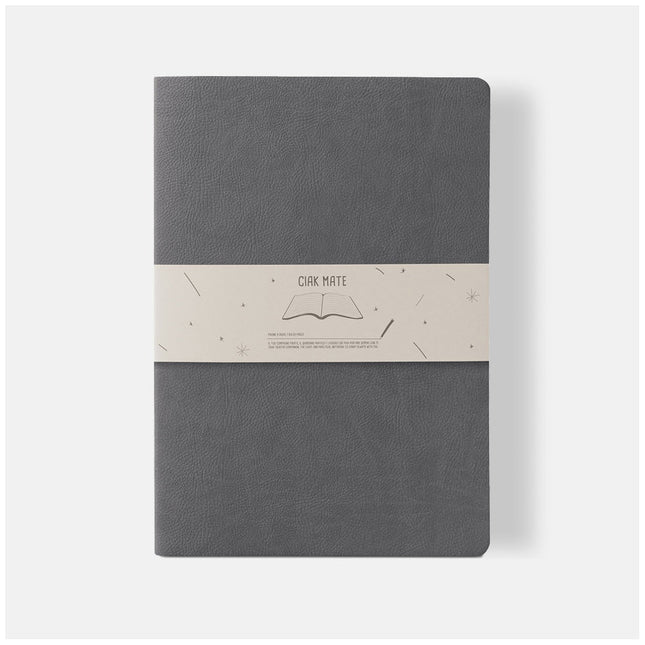 Ciak Mate A4 Lined Notebook - Grey