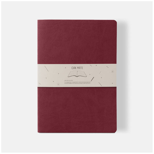 Ciak Mate A4 Lined Notebook - Red