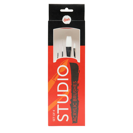 DAS Studio Acrylic Brushes - Set of 4