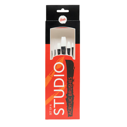 DAS Studio Acrylic Brushes - Set of 6