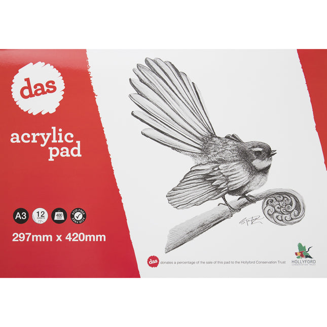 DAS Acrylic Paint Pads - Piwakawaka