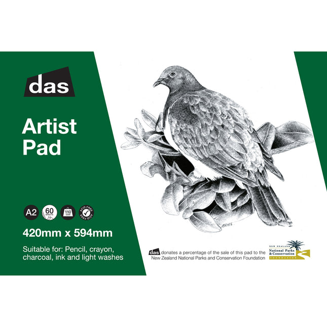 DAS Artist Pads - (woodpigeon) Kereru