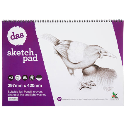 DAS Spiral Sketch Pads - Saddleback