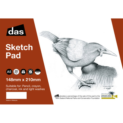 DAS Spiral Sketch Pads - Saddleback