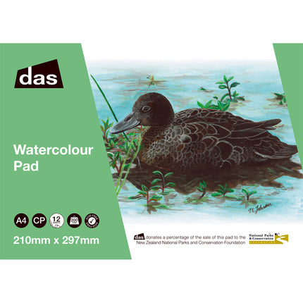 DAS Watercolour Pad - (Brown Teal) Pateke