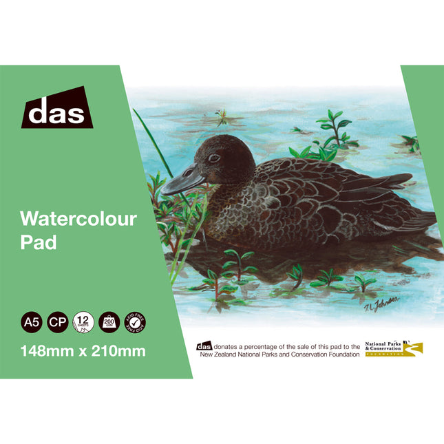 DAS Watercolour Pad - (Brown Teal) Pateke