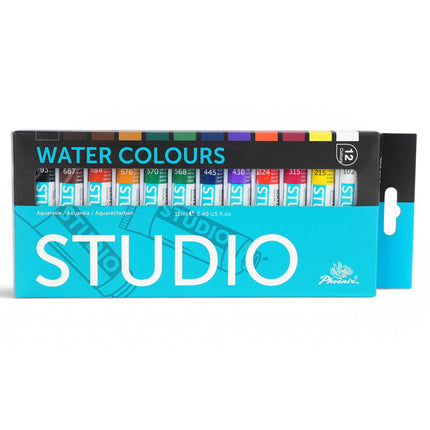 Phoenix Watercolour Paints 12ml - Set of 12