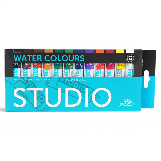 Phoenix Watercolour Paints 12ml - Set of 12