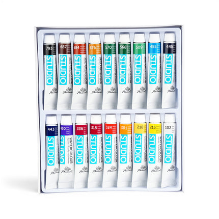 Phoenix Watercolour Paints 12ml - Set of 18