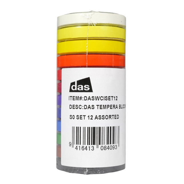 DAS Tempera Blocks S0 - Set of 12