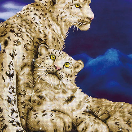 Diamond Dotz Diamond Kit - Snow Leopards