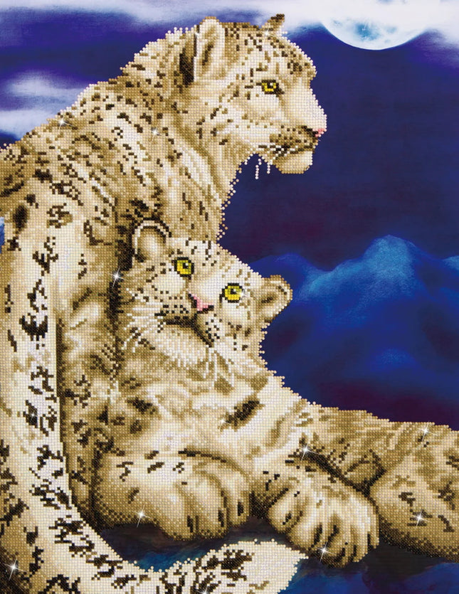 Diamond Dotz Diamond Kit - Snow Leopards