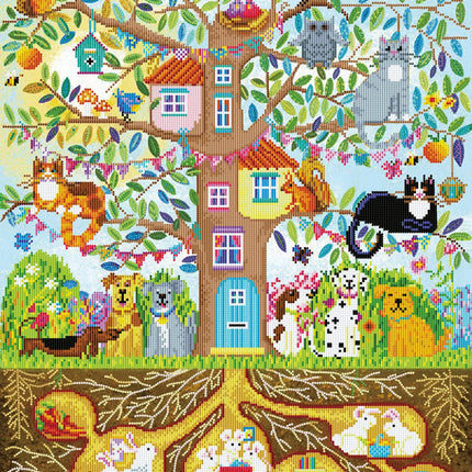Diamond Dotz Diamond Kit - Tree House Family