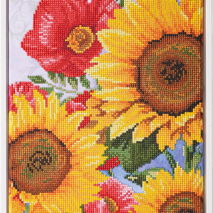 Diamond Dotz Diamond Kit - Poppies & Sunflowers