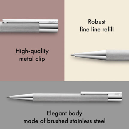Lamy Scala Mechanical Pencil - Brushed Steel