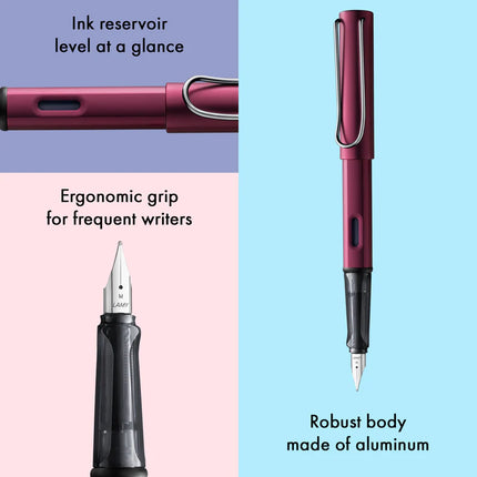 Lamy Al-Star Fountain Pen - Black Purple