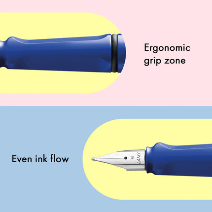Lamy Safari Fountain Pen - Blue Medium