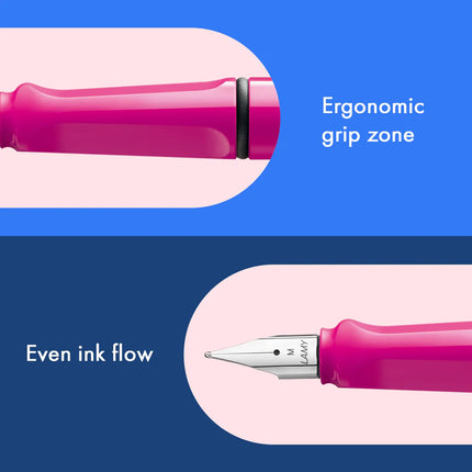 Lamy Safari Fountain Pen - Pink Medium
