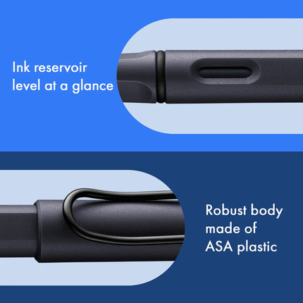 Lamy Safari Fountain Pen - Steel Black