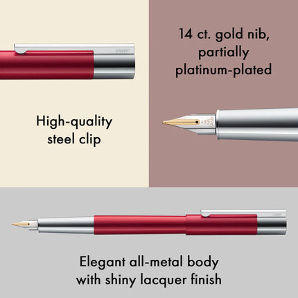 Lamy Scala Fountain Pen - PianoRed
