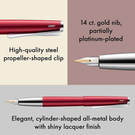 Lamy Studio Fountain Pen - PianoRed