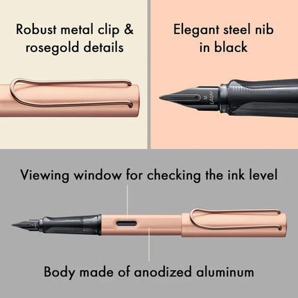 Lamy LX Fountain Pen - Rose Gold