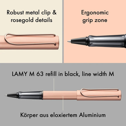Lamy Lx Rollerball Pen - Rose Gold