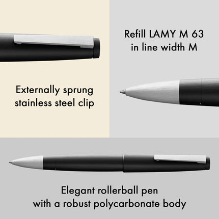 Lamy 2000 Rollerball Pen - Black