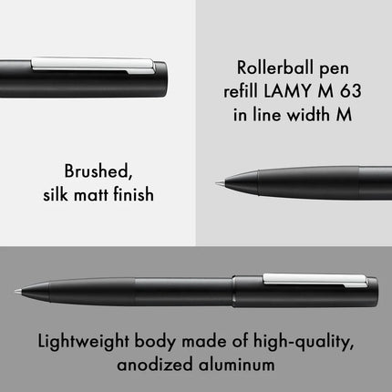 Lamy Aion Rollerball Pen - Black