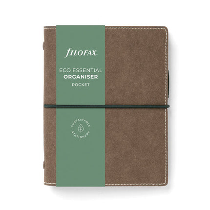 Filofax Organiser - Eco Essential - Pocket - Dark Walnut