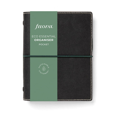 Filofax Organiser - Eco Essential - Pocket - Ebony