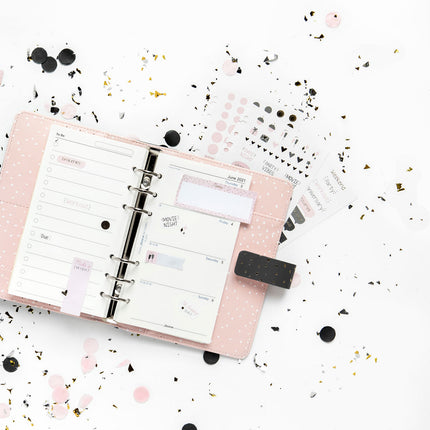 Filofax Organiser - Confetti - Personal - Charcoal