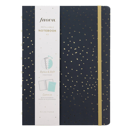 Filofax Notebook - A4 - Confetti Charcoal