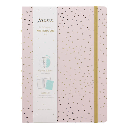 Filofax Notebook - A5 - Confetti Rose Quartz
