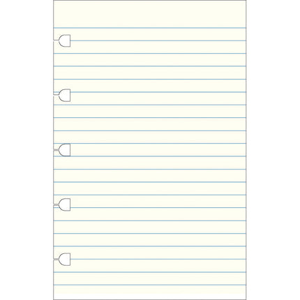 Filofax Notebook Refill - Pocket - Notes Ruled