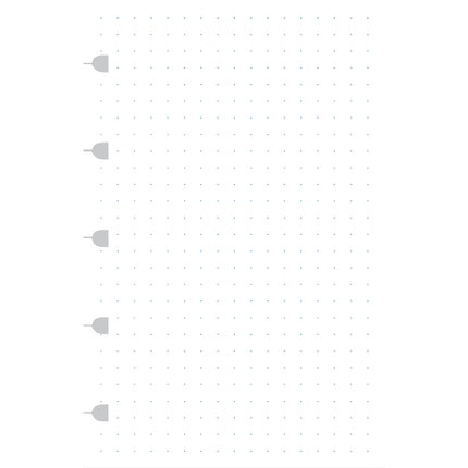 Filofax Notebook Refill - Pocket Notepaper - Dotted White