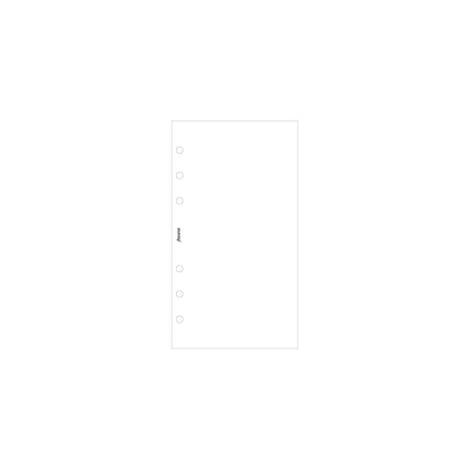 Filofax Organiser - Refill Personal - Notepaper Value Pack Plain - White