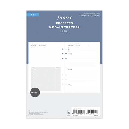 Filofax Organiser - Refill A5 - Project Management