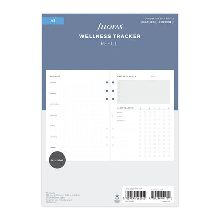 Filofax Organiser - Refill A5 - Wellness Tracker