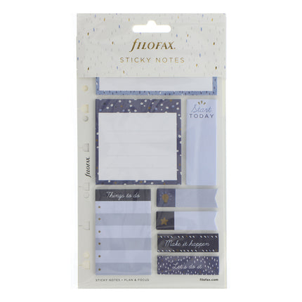 Filofax Accessory - Sticky Notes -  Indigo