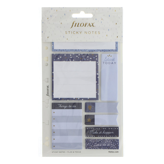 Filofax Accessory - Sticky Notes -  Indigo