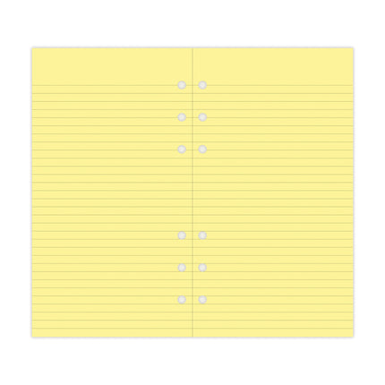 Filofax Refill - Personal - Notepaper Ruled - Yellow