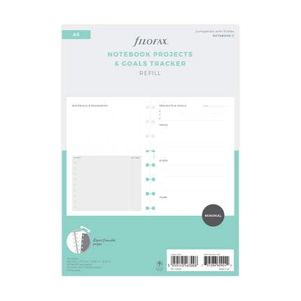 Filofax Notebook Refill - A5 Project Management