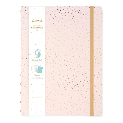 Filofax Notebook - A4 - Confetti Rose Quartz
