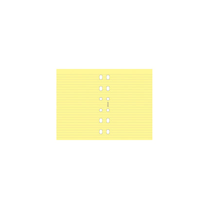 Filofax Organiser Refill - Pocket - Notepaper Ruled - Yellow